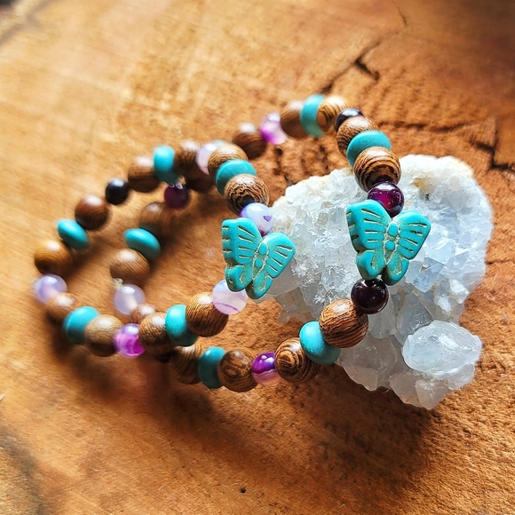 Mommy and Me Bracelet Set Butterfly - Picture 1 of 1